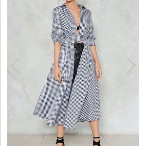 Check Yourself Gingham Dress Size 6
